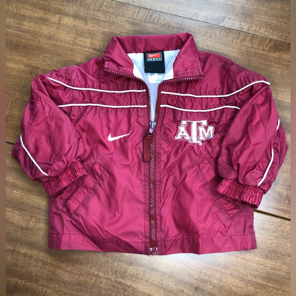 Nike Team Infants Texas A&M Windbreaker ATM Maroon 18 Month